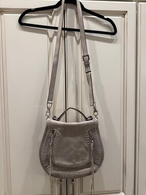Rebecca Minkoff Gray Leather Crossbody Saddle Bag